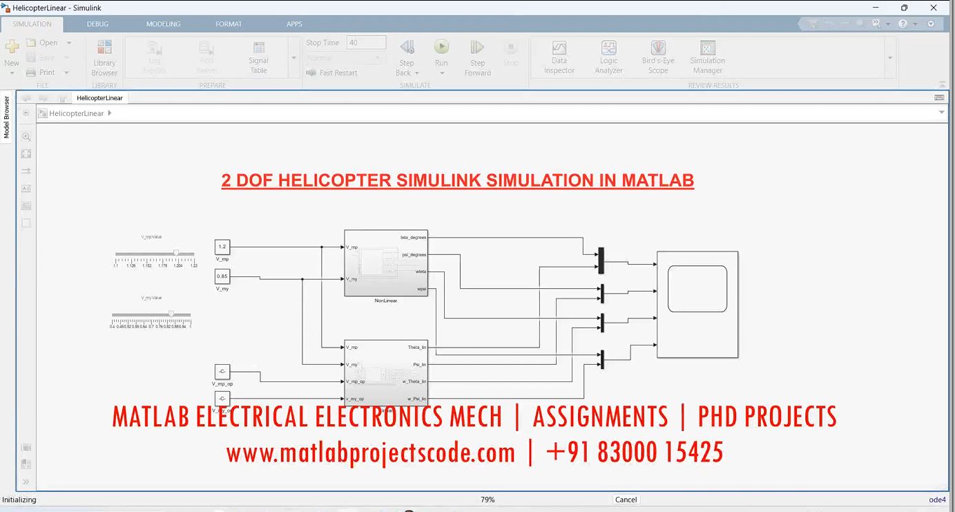 2Dof-Helicopter-Linear-Nonlinear-Simulink-Simulation-Matlab project simulation thumbnail for Mechanical, EV and Mechatronics Engineering