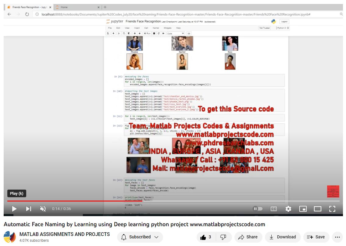 Automatic Face Naming By Learning Using Deep Learning Python Project-Matlab Simulink-Electrical Assignments-Projects-Phd Research project simulation thumbnail for Signal Processing and AI Engineering