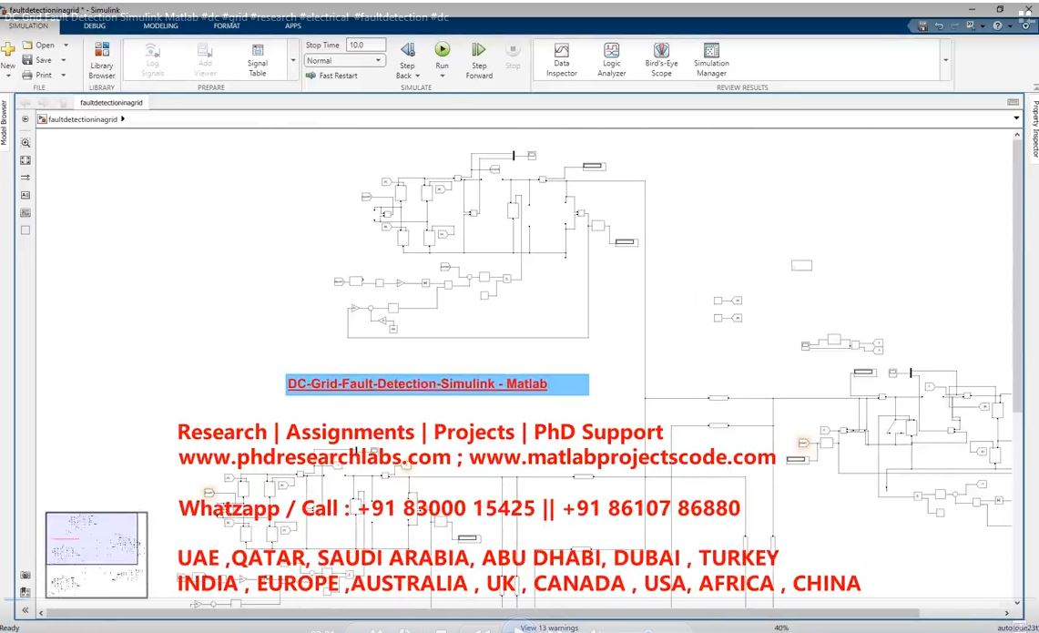 Dc Grid Fault Detection Simulink Matlab project thumbnail image