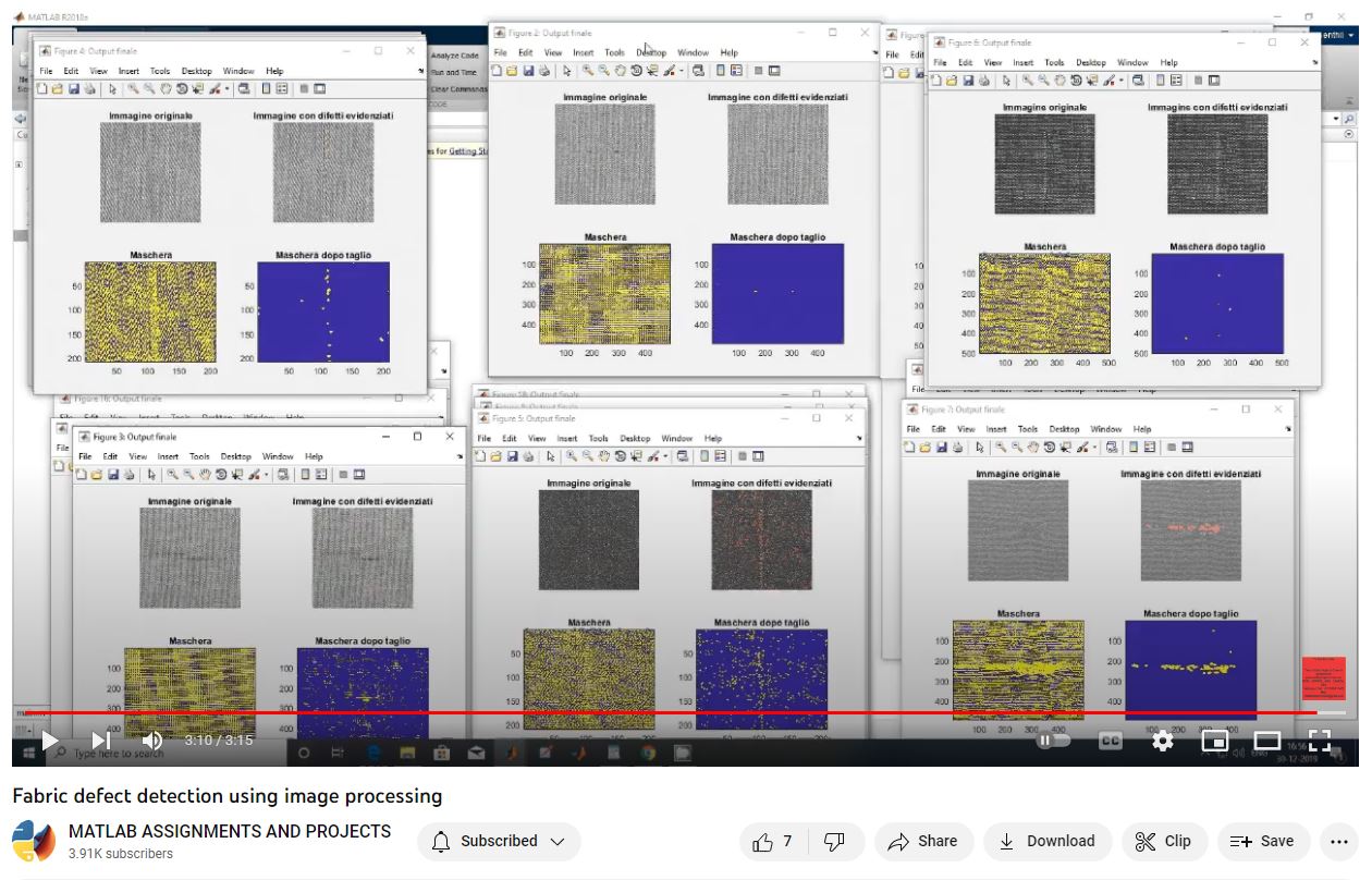 Fabric Defect Detection Using Image Processing project simulation thumbnail for Signal Processing and AI Engineering