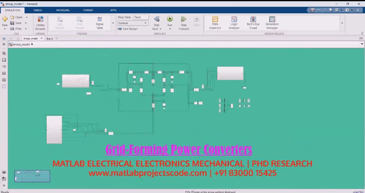 Grid-Forming Power Converters project simulation thumbnail for Renewable Energy Engineering