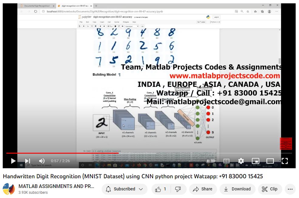 Handwritten Digit Recognition Mnist Dataset Using Cnn Python Project project simulation thumbnail for Signal Processing and AI Engineering