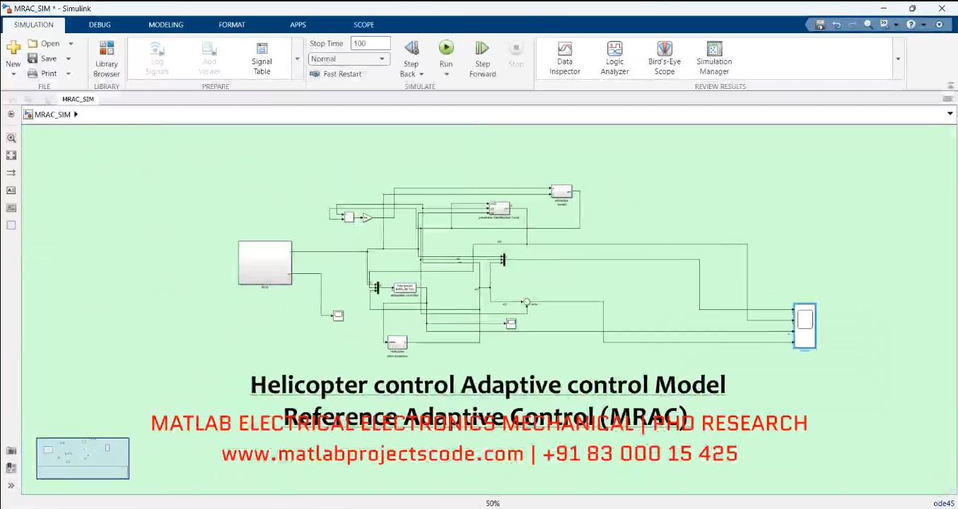 Helicopter Control Adaptive Control Model Reference Adaptive Control Mrac project thumbnail image
