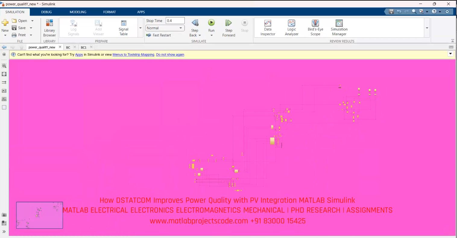 How Dstatcom Improves Power Quality With Pv Integration Matlab Simulink project simulation thumbnail for Renewable Energy Engineering