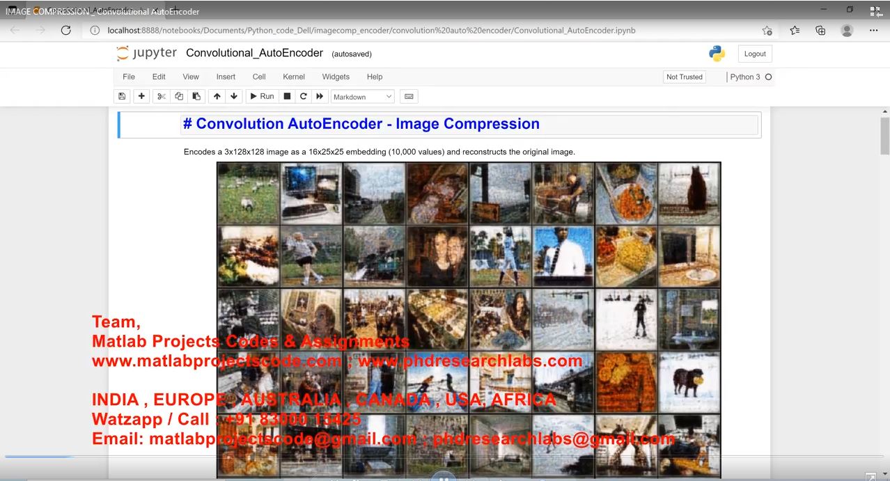Image Compression _ Convolutional Autoencoder project simulation thumbnail for Signal Processing and AI Engineering