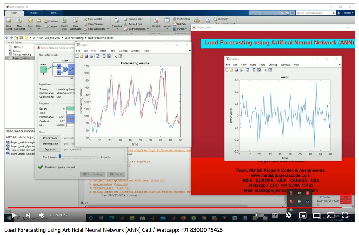 Load Forecasting Using Artificial Neural Network Ann project simulation thumbnail for Electrical Engineering