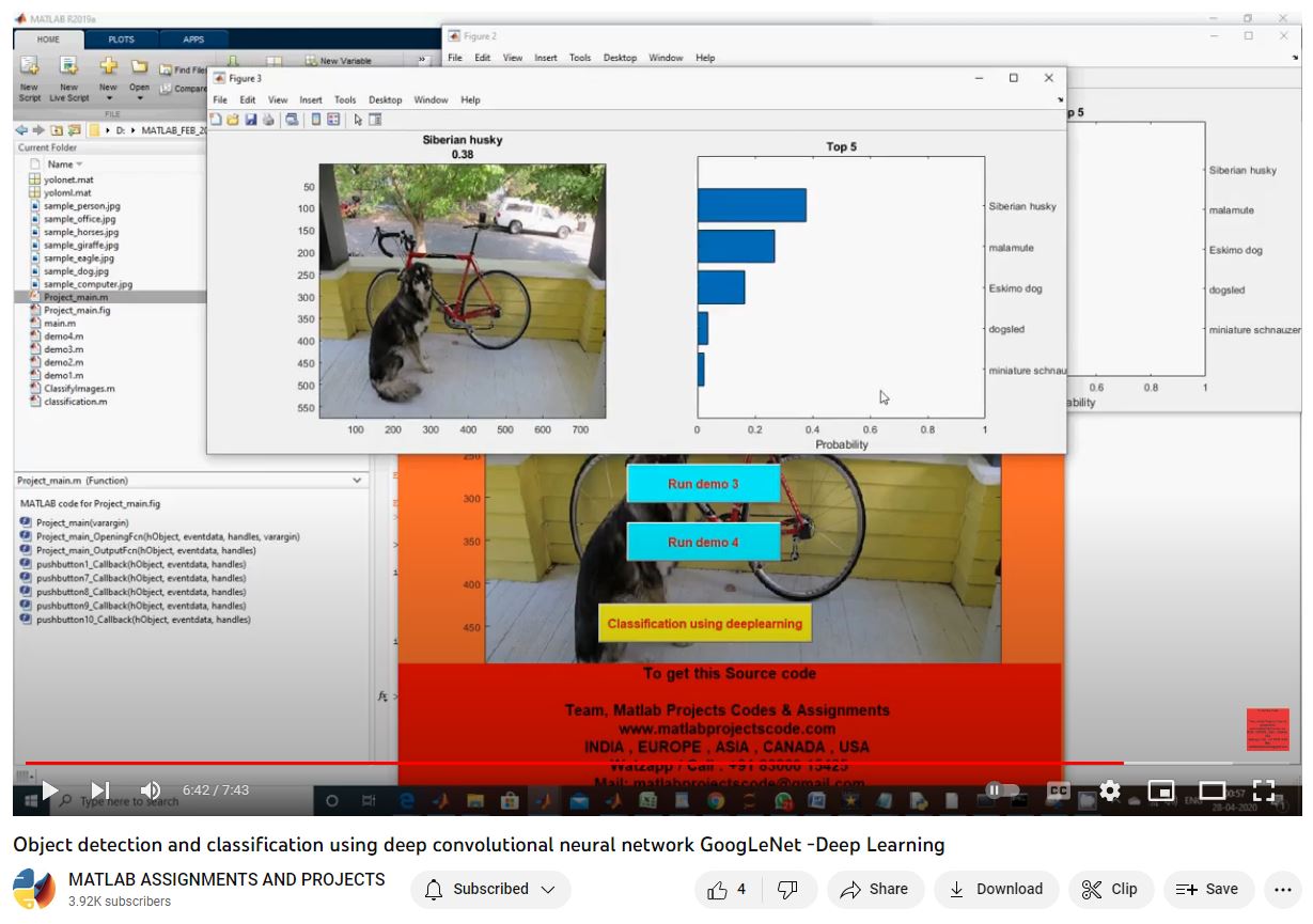Object Detection And Classification Using Deep Convolutional Neural Network Googlenet -Deep Learning project simulation thumbnail for Signal Processing and AI Engineering