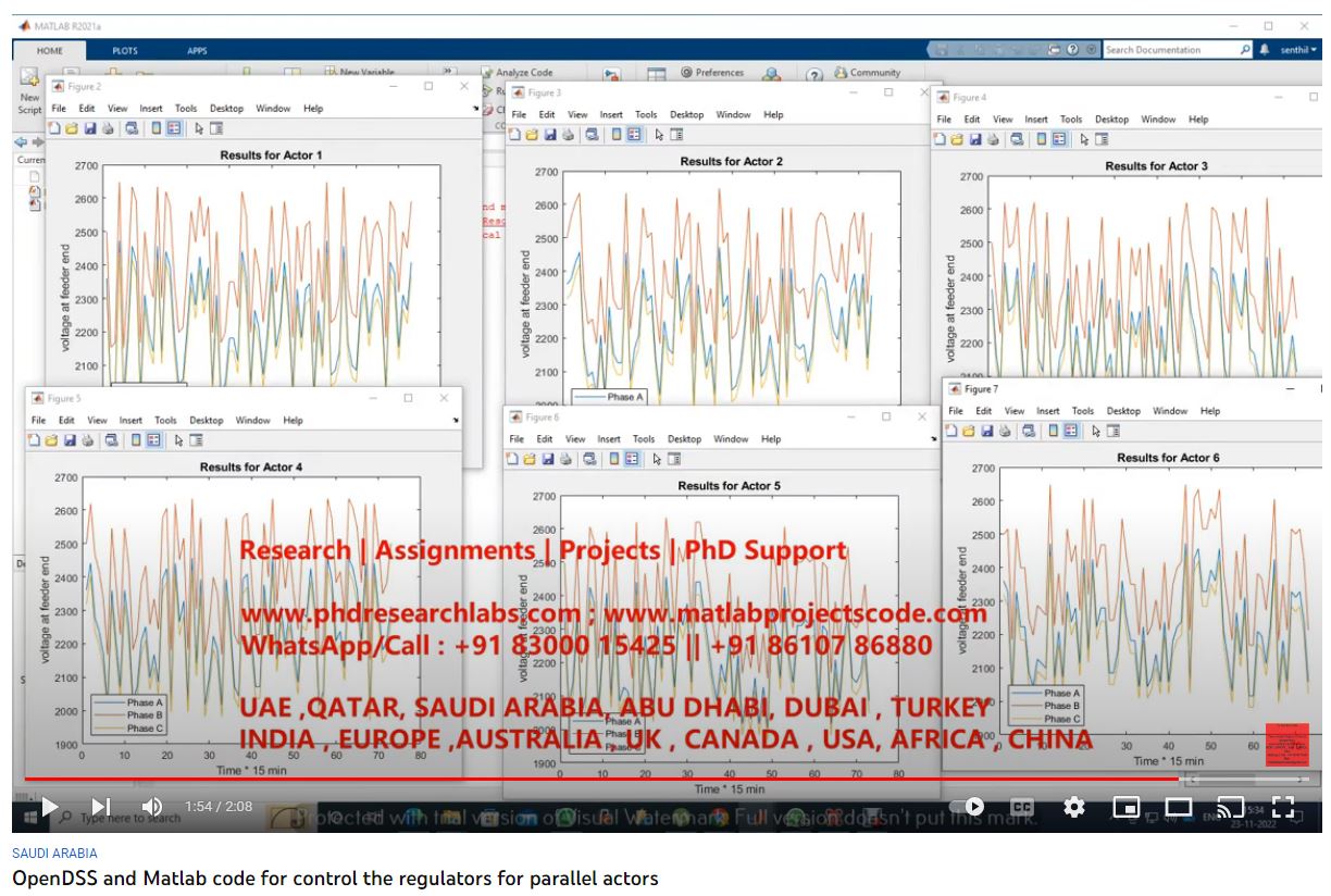 OpenDSS and MATLAB Code for Control the Regulators for Parallel Actors project simulation thumbnail for Control Systems Engineering