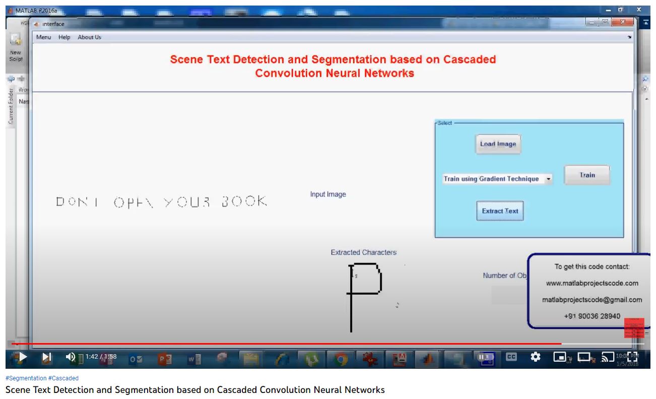 Scene Text Detection and Segmentation based on Cascaded Convolution Neural Networks project simulation thumbnail for Communication Systems Engineering