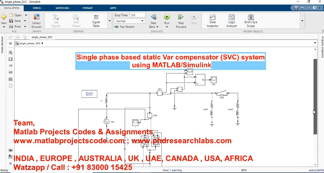 Single Phase-Based Static Var Compensator Svc System Using Matlab_Simulink project simulation thumbnail for Electrical Engineering