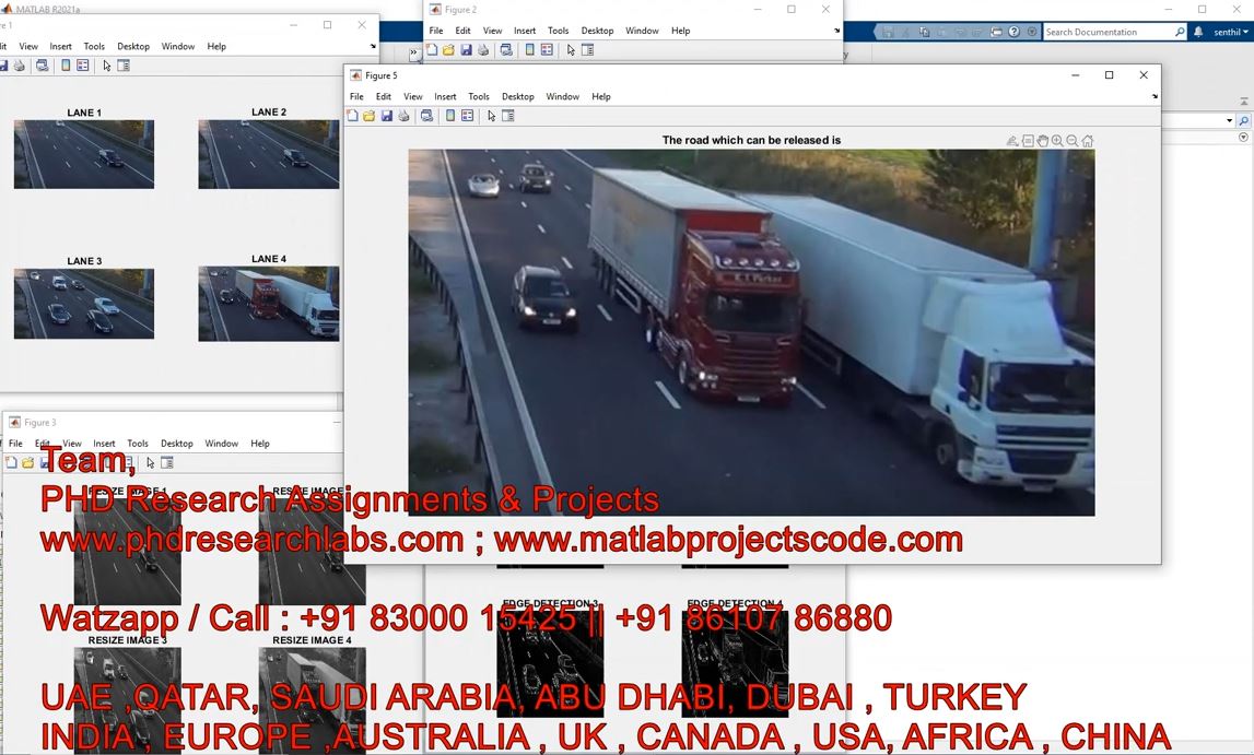 Smart Traffic Light Control Using Image Processing __ Smart Traffic Control _ Traffic Density Matlab project simulation thumbnail for Control Systems Engineering