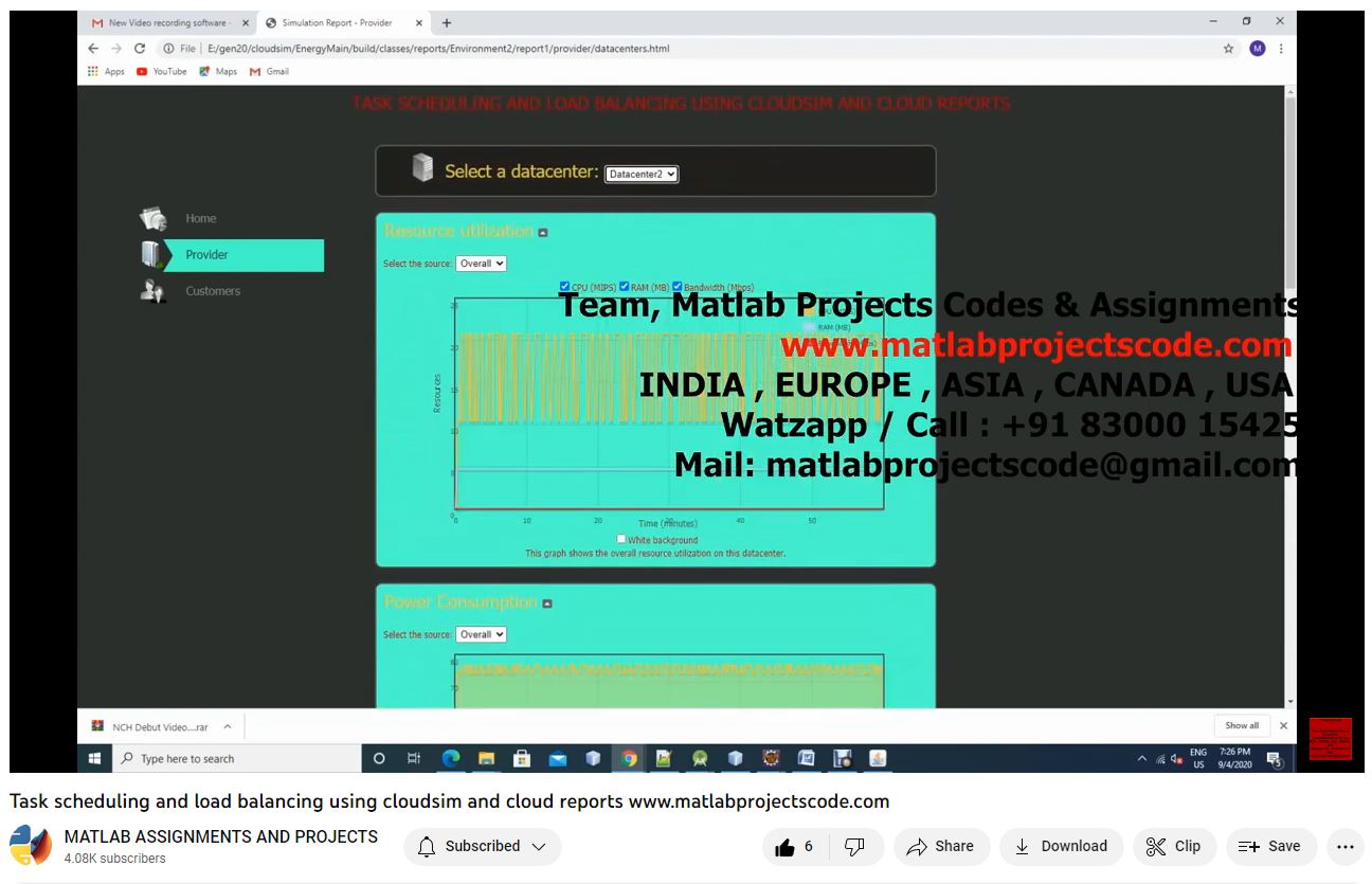 Task Scheduling And Load Balancing Using Cloudsim And Cloud Reports-Matlab Simulink-Electrical Assignments-Projects-Phd Research project simulation thumbnail for Electrical Engineering