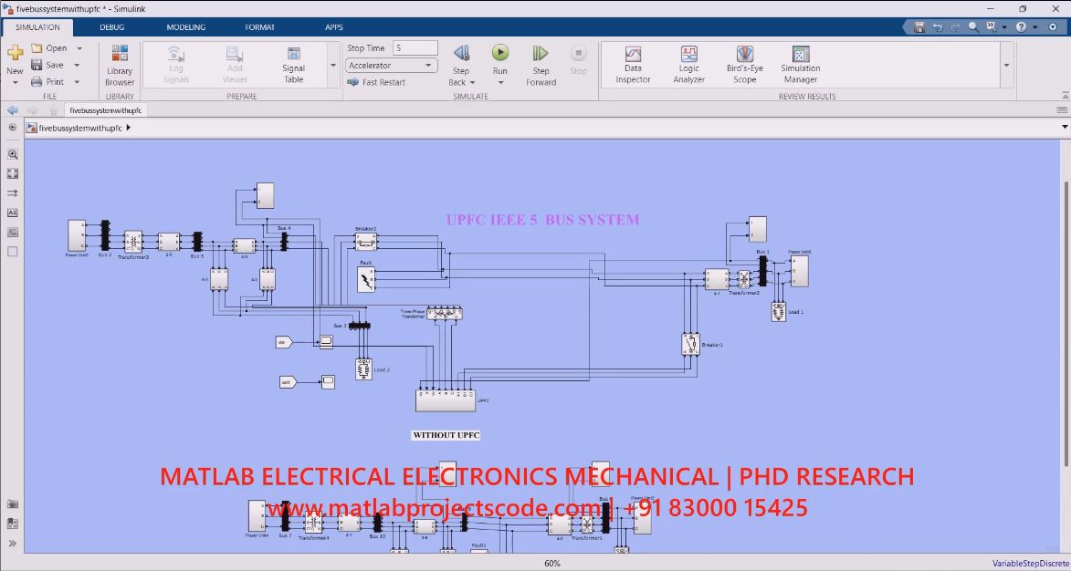 Upfc Ieee 5 Bus System project simulation thumbnail for Mechanical, EV and Mechatronics Engineering